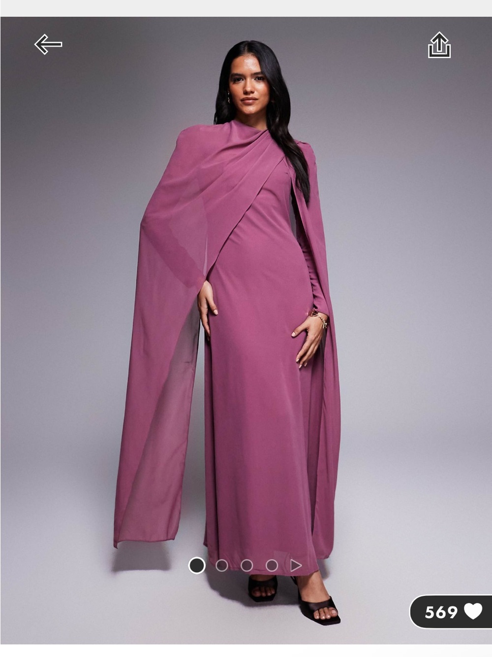 beauut cape dress from asos